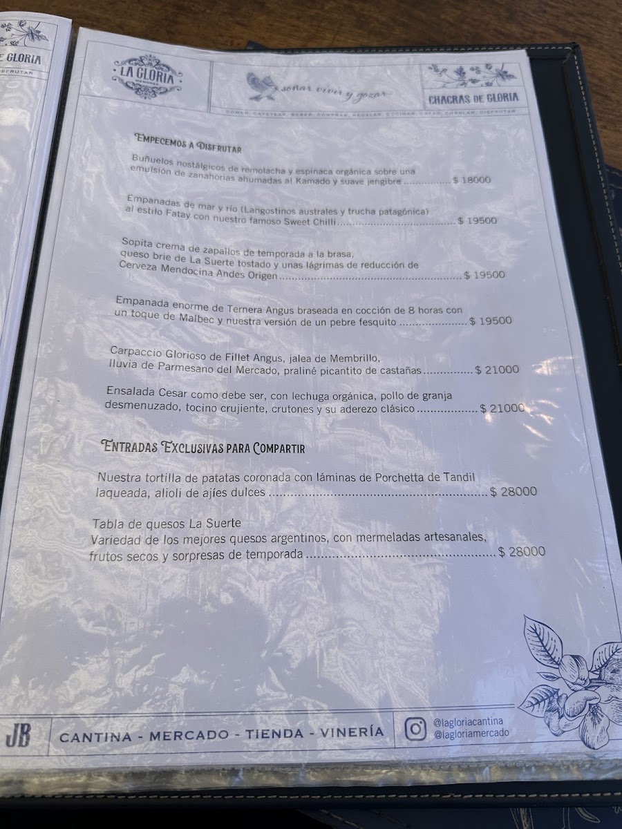 Menu La Gloria Cantina Cool-2