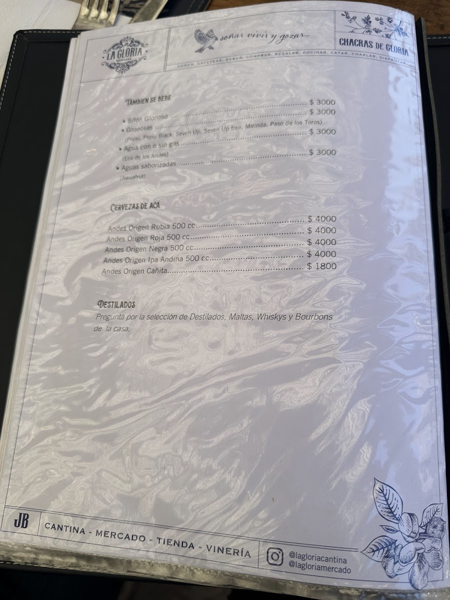 Menu La Gloria Cantina Cool-3