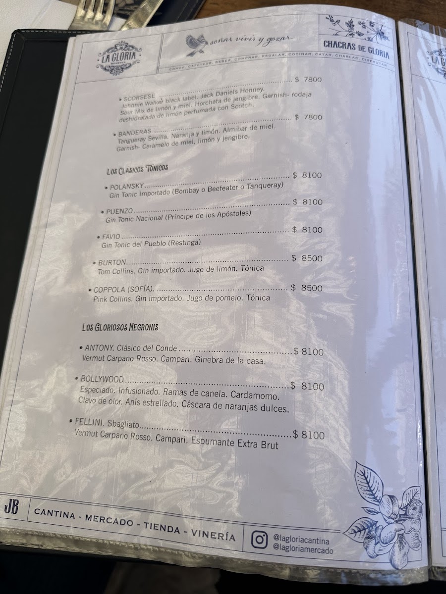 Menu La Gloria Cantina Cool-5