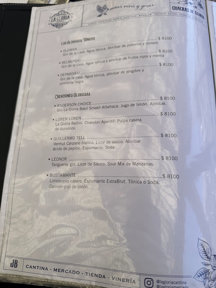 Menu La Gloria Cantina Cool-6