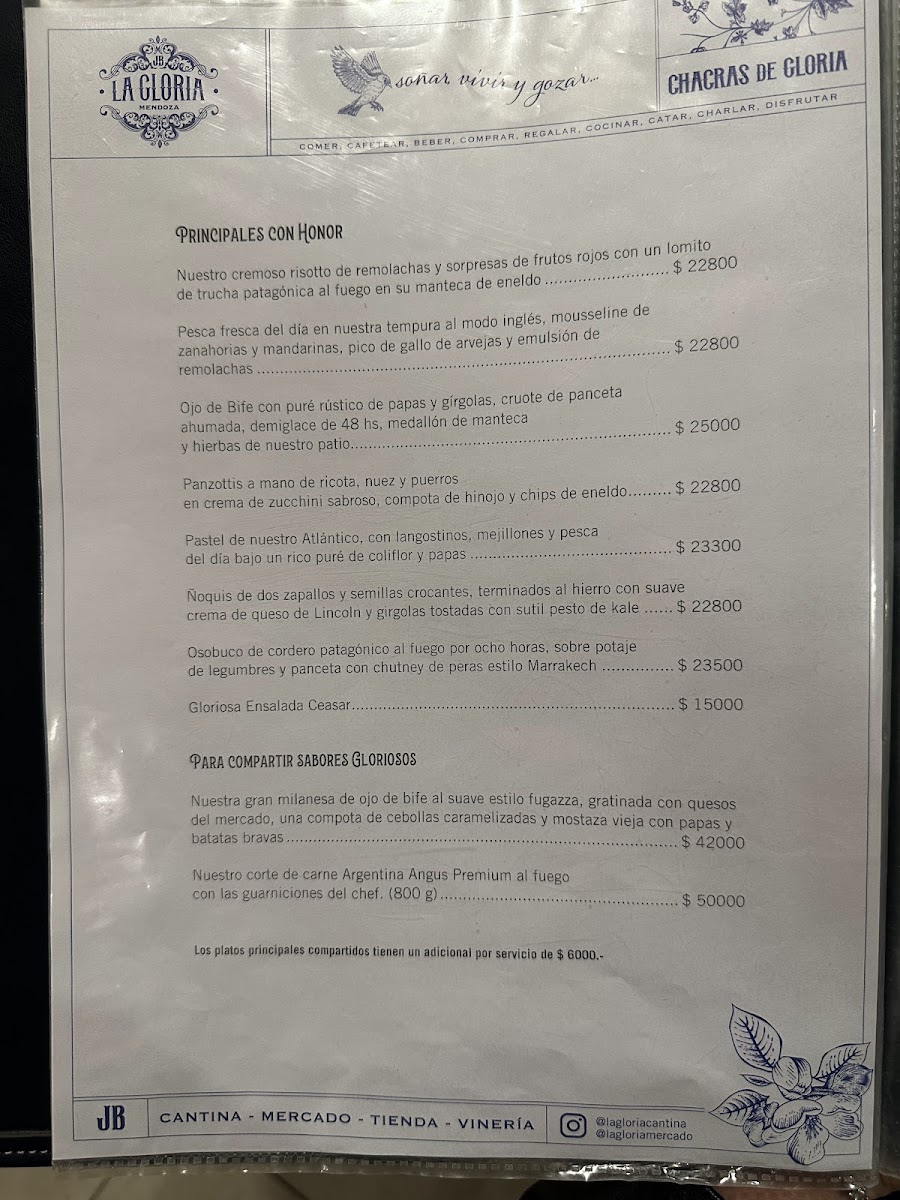 Menu La Gloria Cantina Cool-7