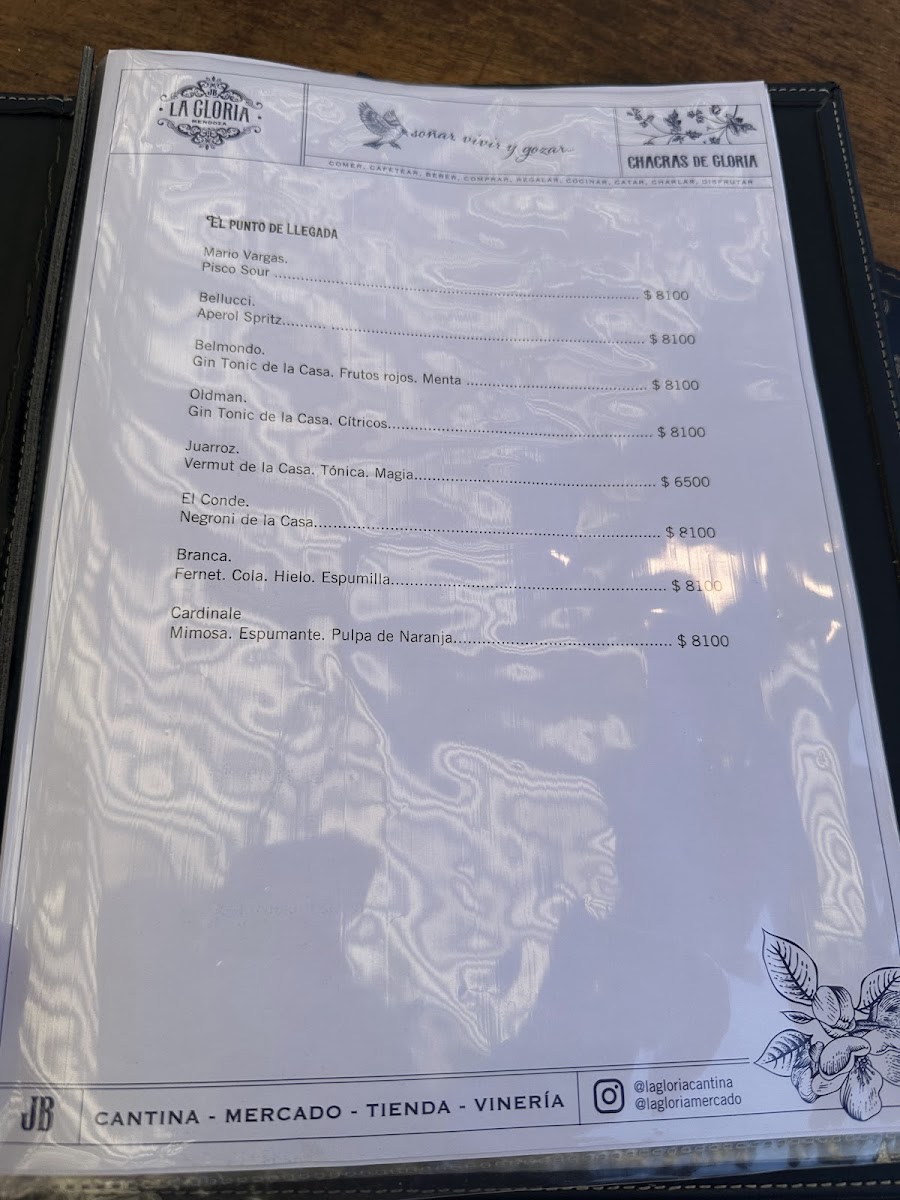 Menu La Gloria Cantina Cool-9